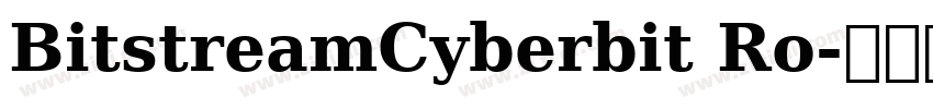 BitstreamCyberbit Ro字体转换